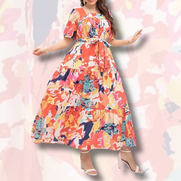 SHEIN Dresses & Skirts - SHEIN Multicolor Abstract Dress